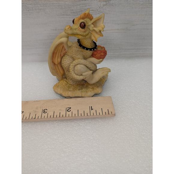 Vintage Enchantica Dragon Figurine 1988 Andrew Bill Resin Handpainted England - Picture 13 of 14